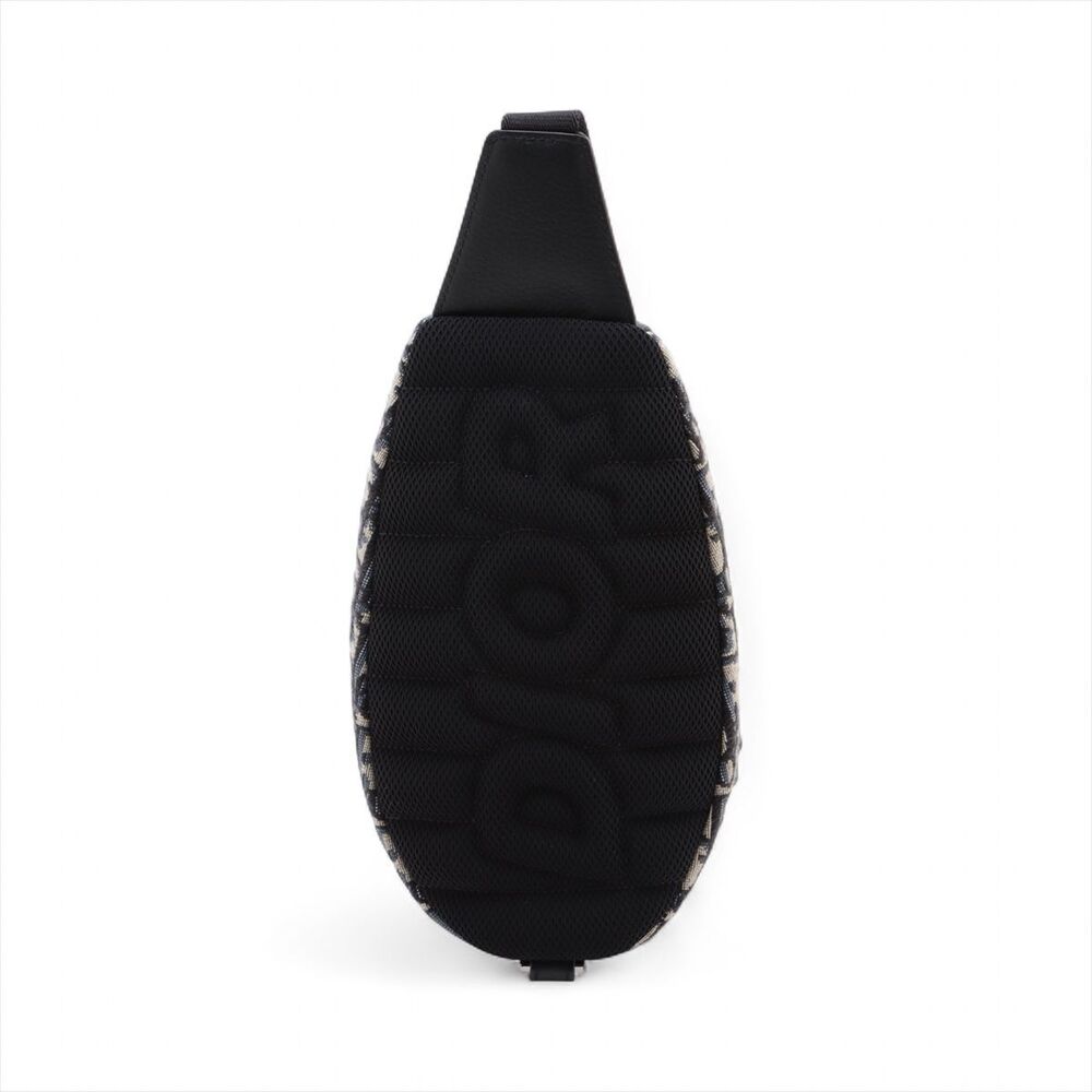 Dior Oblique Canvas Leather Body Belt Crossbody Bag Navy Blue - Picture 2 of 8